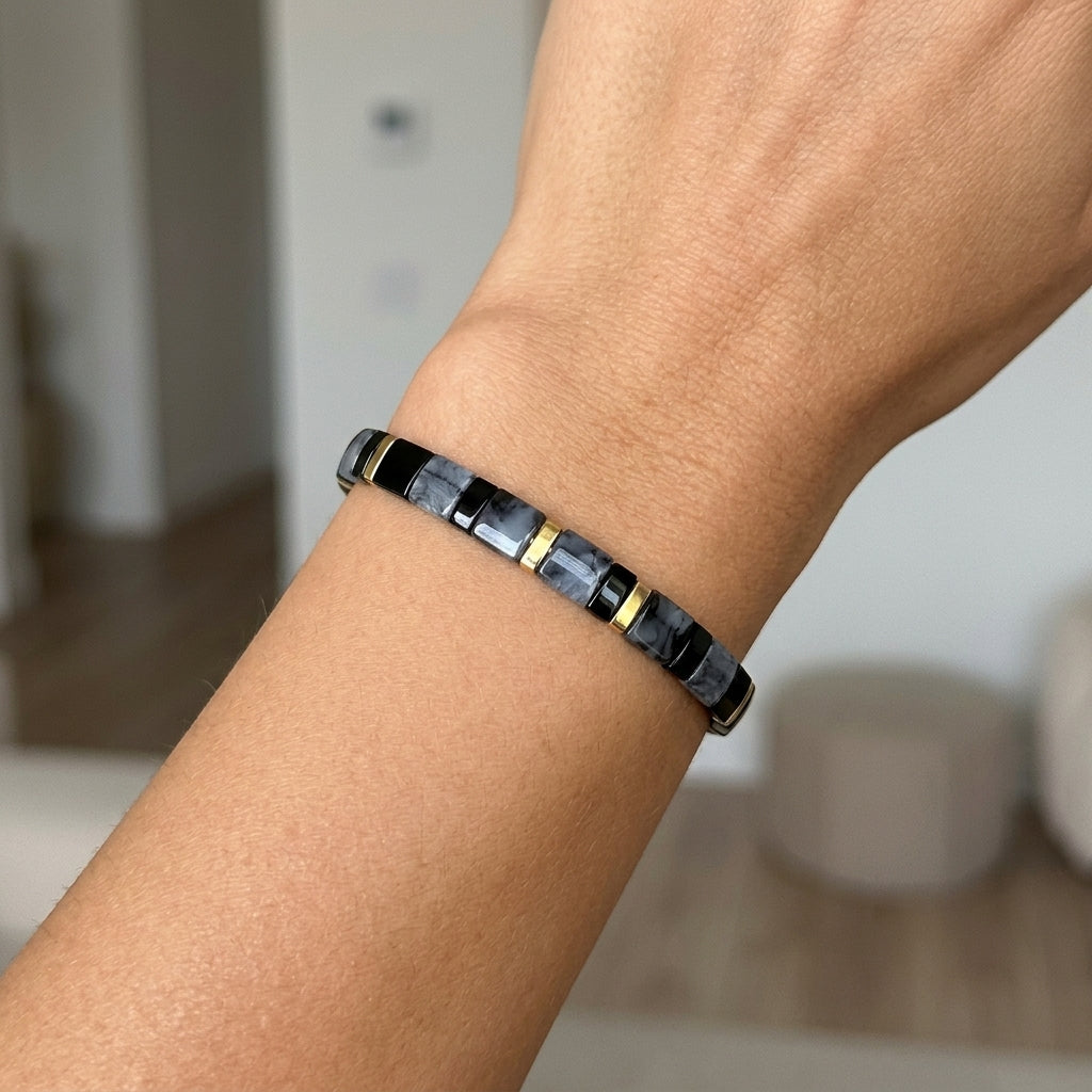 Bracelet Mosaïque Anthracite