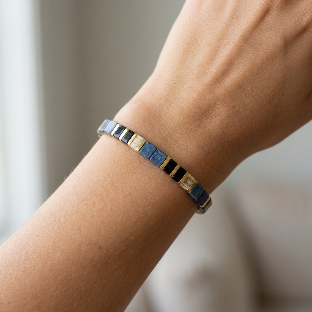 Bracelet Mosaïque Ardoise