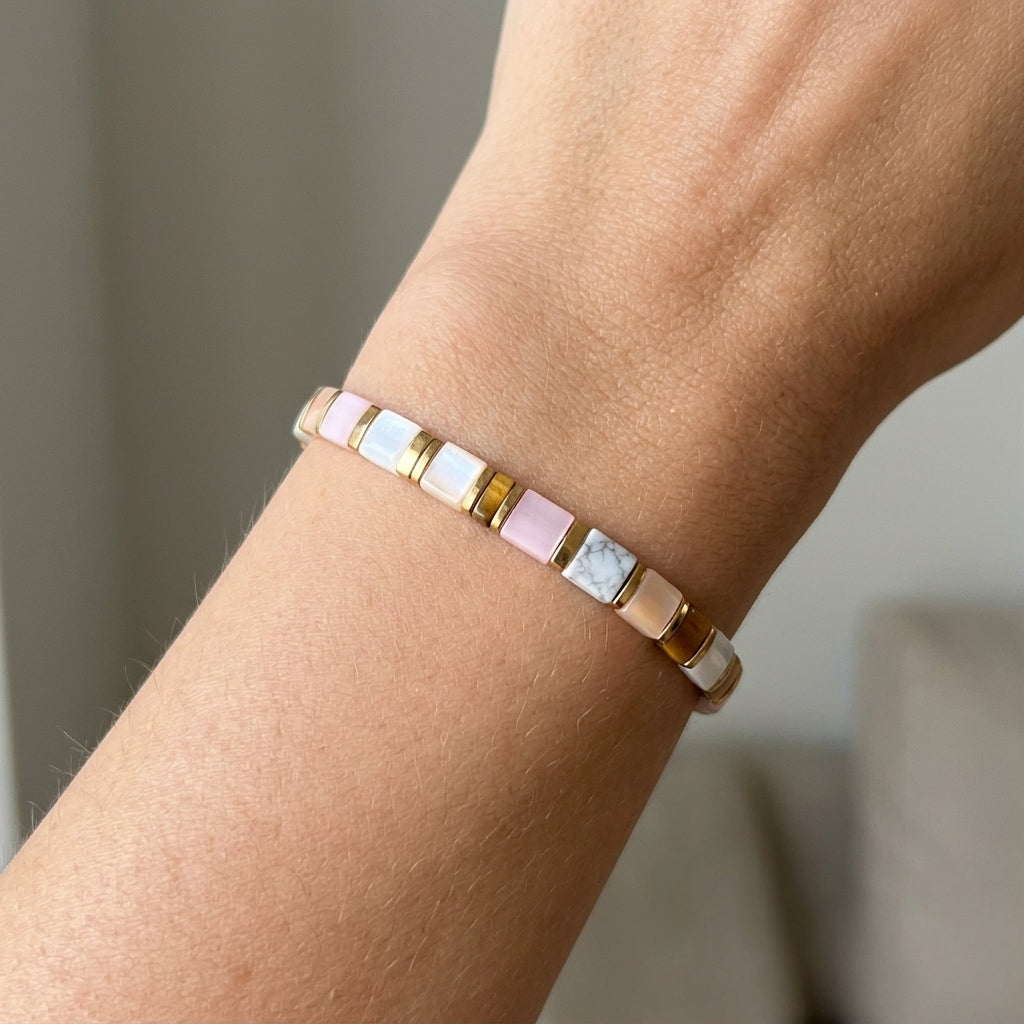 Bracelet Mosaïque Praline